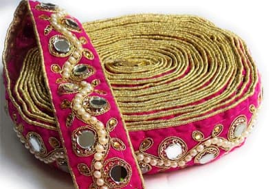 Fancy saree laces and tailoring materials at Noorani Enterprise, Chennai